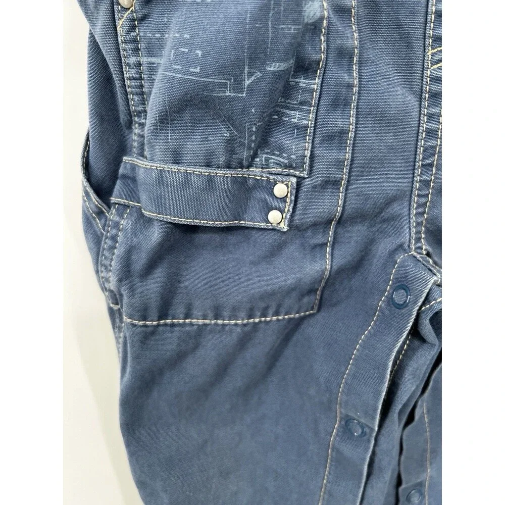 Le Top 24 Months Blue Overalls Embroidered Appliqué construction truck boys